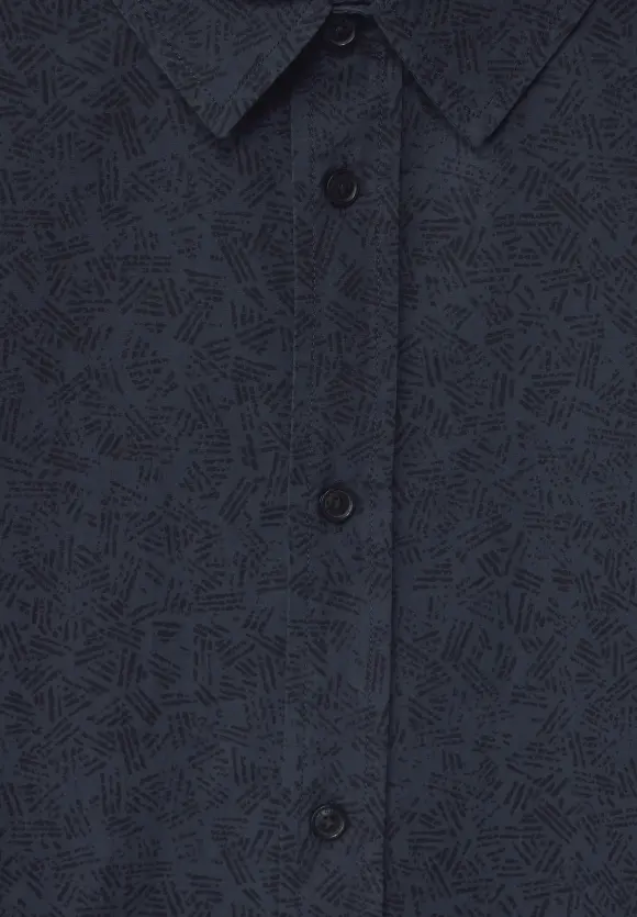 Kurzarmhemd mit Print - night blue