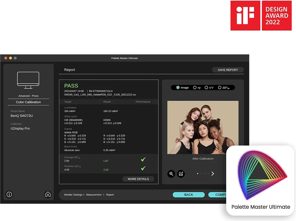 BenQ PhotoVue SW272U Écrans de bureau et professionnels