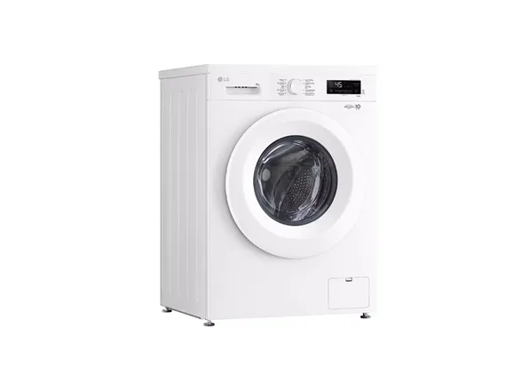 LG F4X1008NWH - Vaskemaskine - Wi-Fi - bredde: 60 cm - dybde: 59 cm - højde: 85 cm - frontbetjening - 8 kg - 1400 rpm - essens hvid