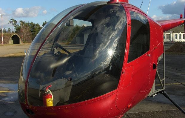 Hubschrauber fliegen ab Tannheim bei Memmingen