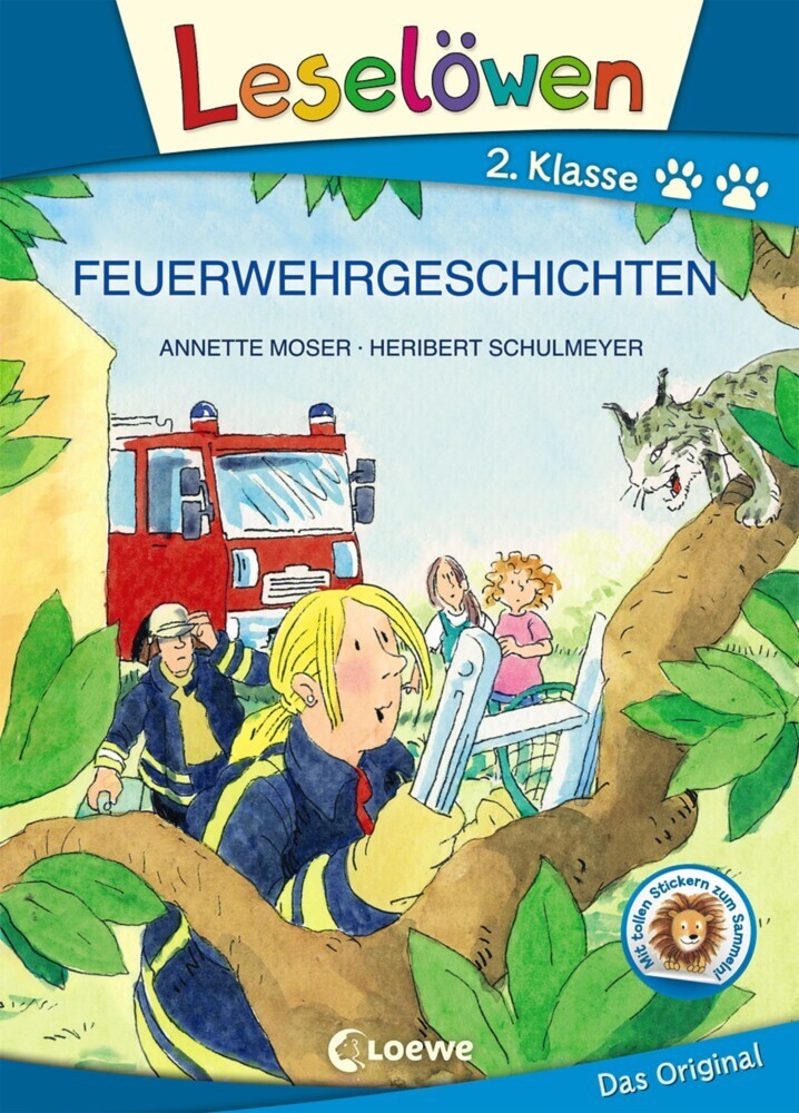 Leselöwen 2. Klasse - Feuerwehrgeschichten (Großbuchstabenausgabe)