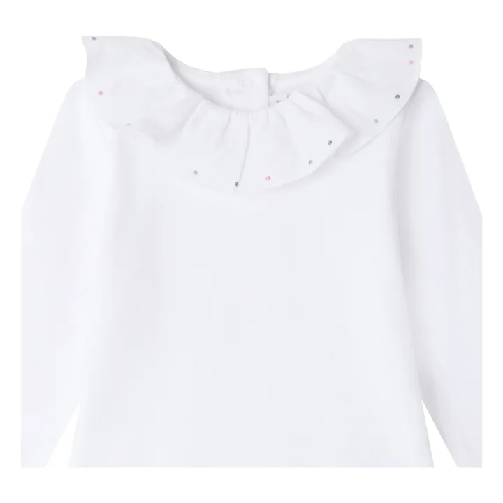 Bonpoint Body Col Brodé April | Blanc
