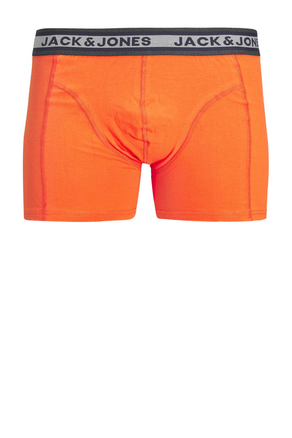 boxershort JACMYLE - set van 3 oranje/grijs/blauw