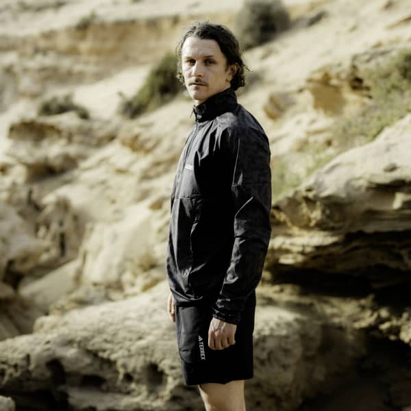 Veste trail ADIDAS TRAIL WIND JKT CHABON/NOIR