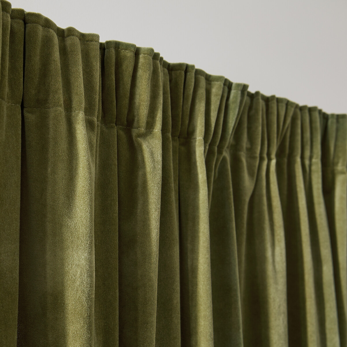 LA REDOUTE INTERIEURS<br>Cortina de veludo com debrum franzido, Veludo