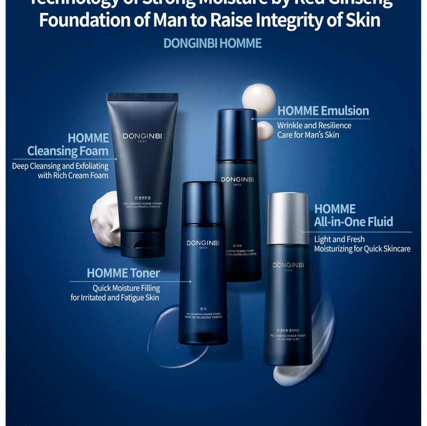 DONGINBI - Red Ginseng Homme Power All-In-One Fluid Special Set