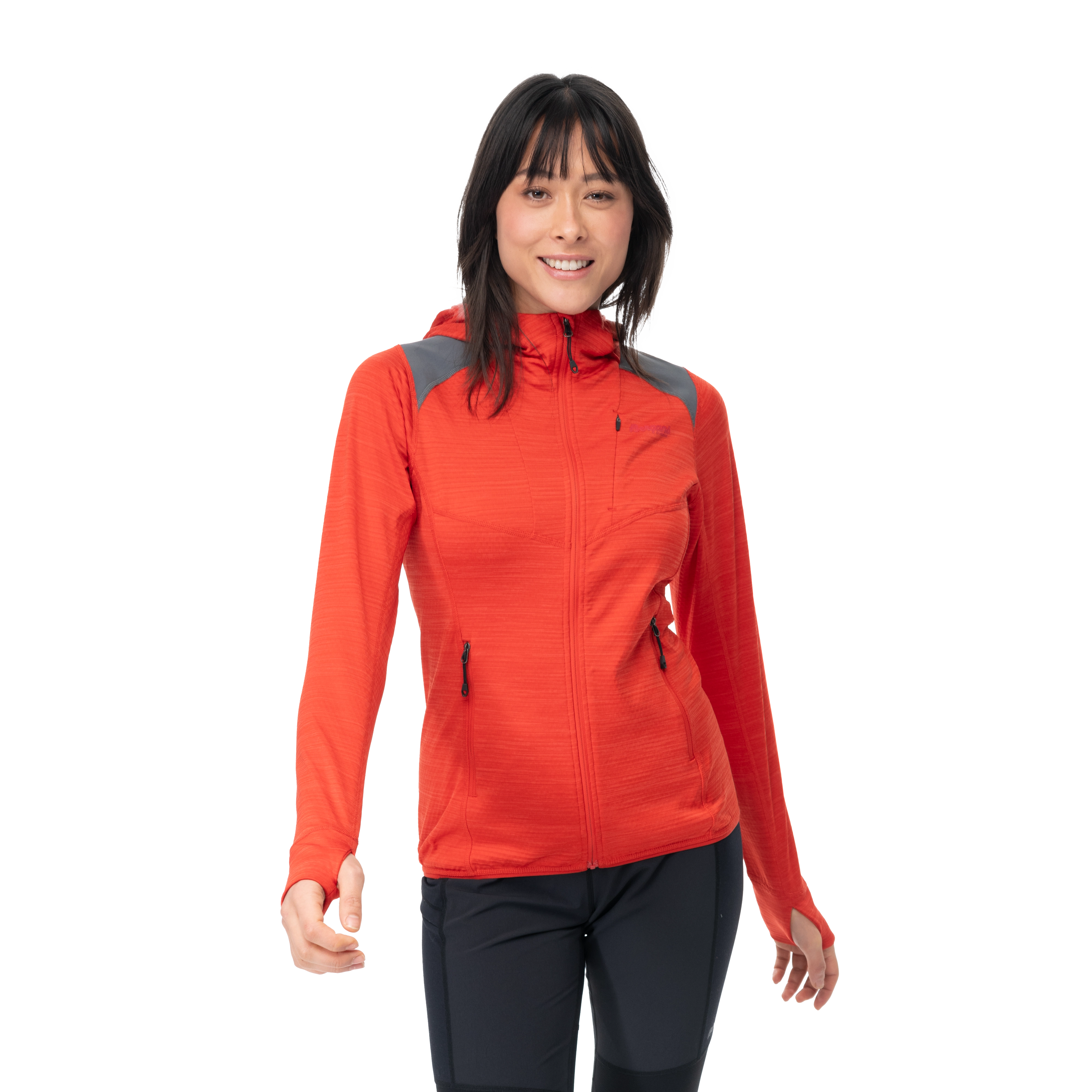 Rabot Active Mid Hood W Jacket Dark Brick