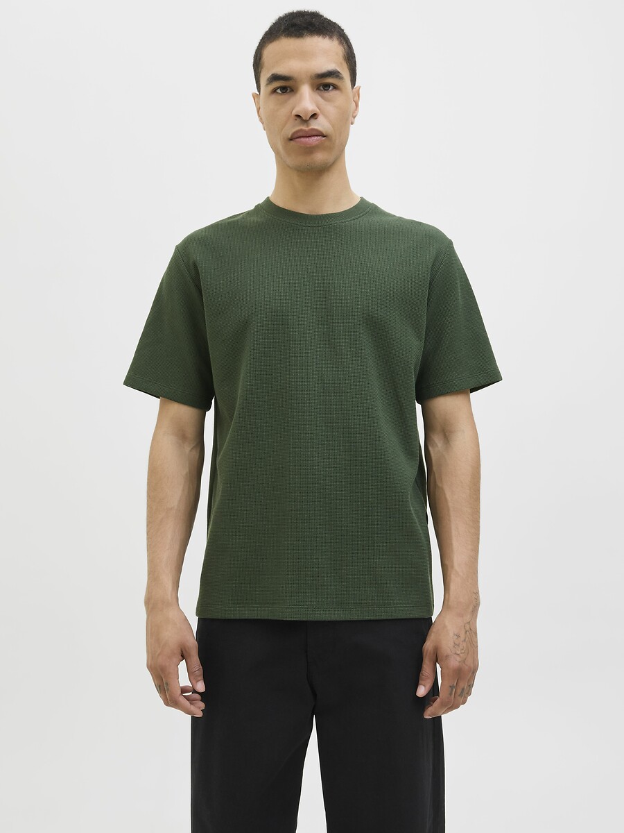 JACK & JONES<br>Camiseta estruturada de manga curta