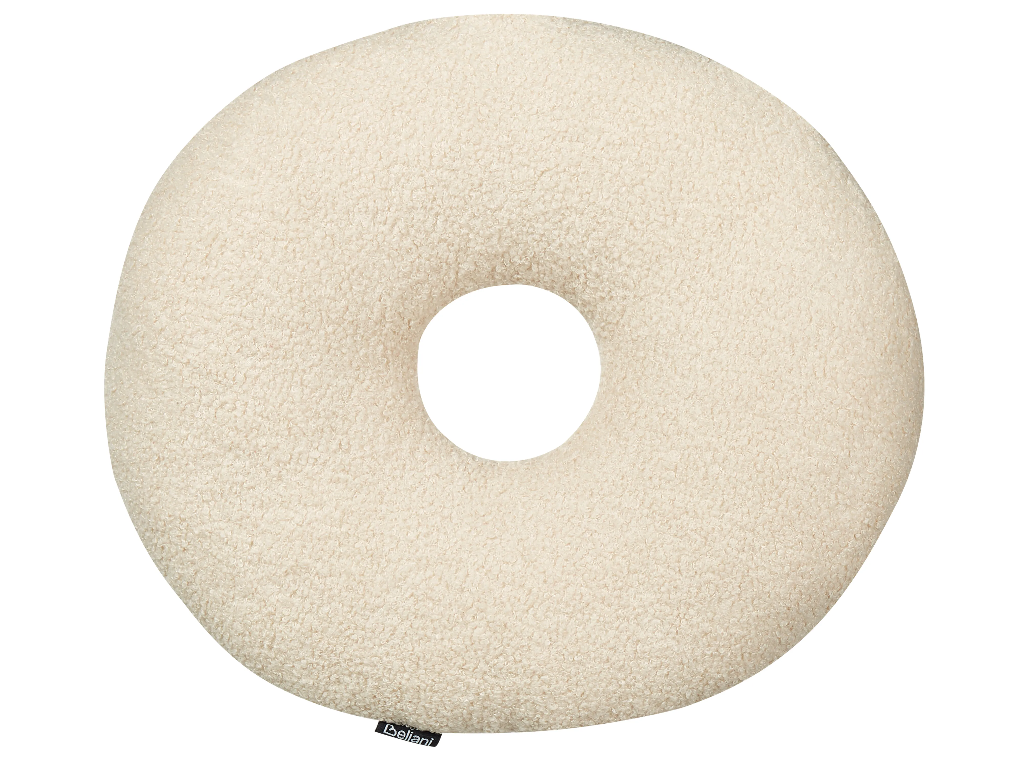 Set van 2 sierkussens HESPERIS Bouclé Beige effen