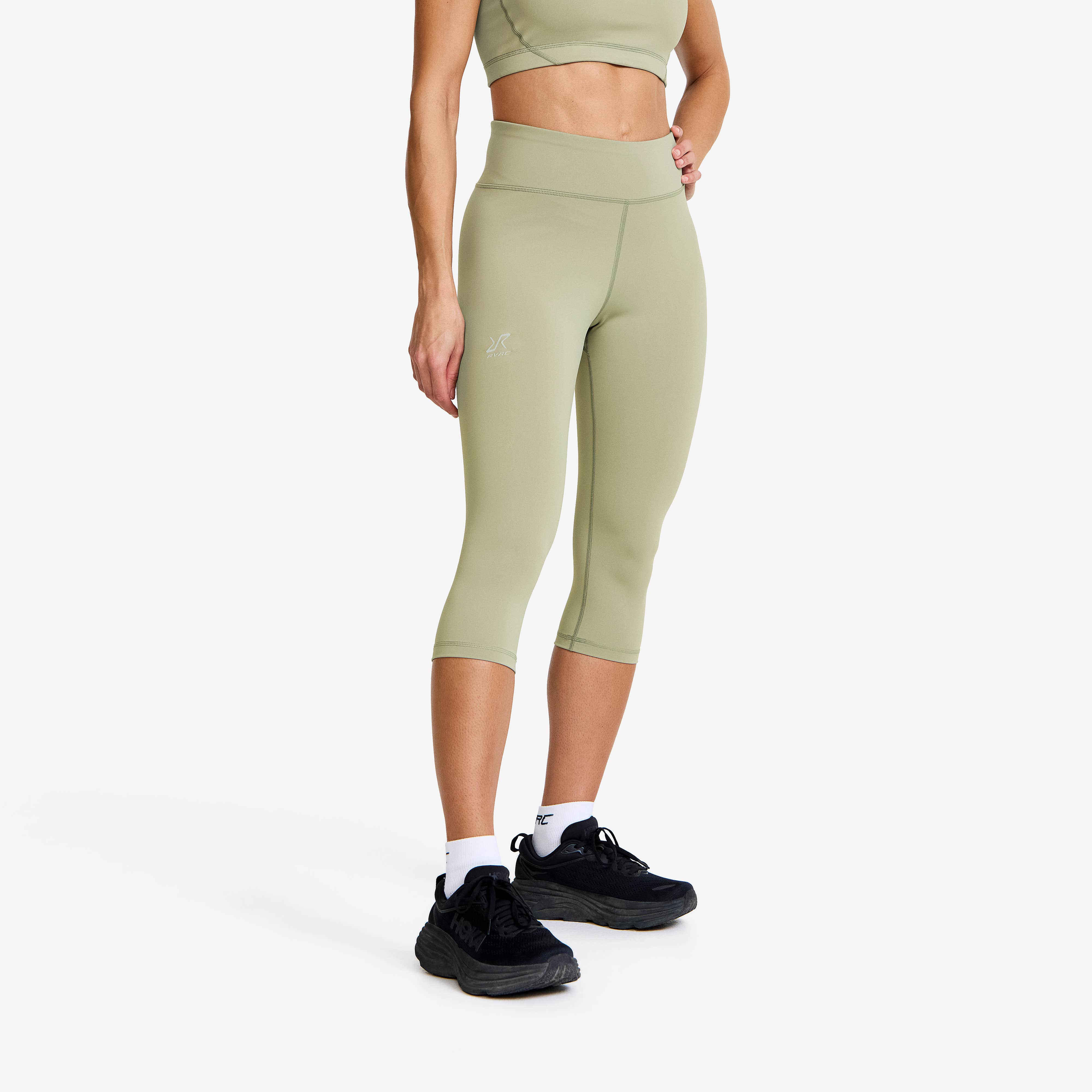 Flow High-waisted Capri Leggings Dame Shadow