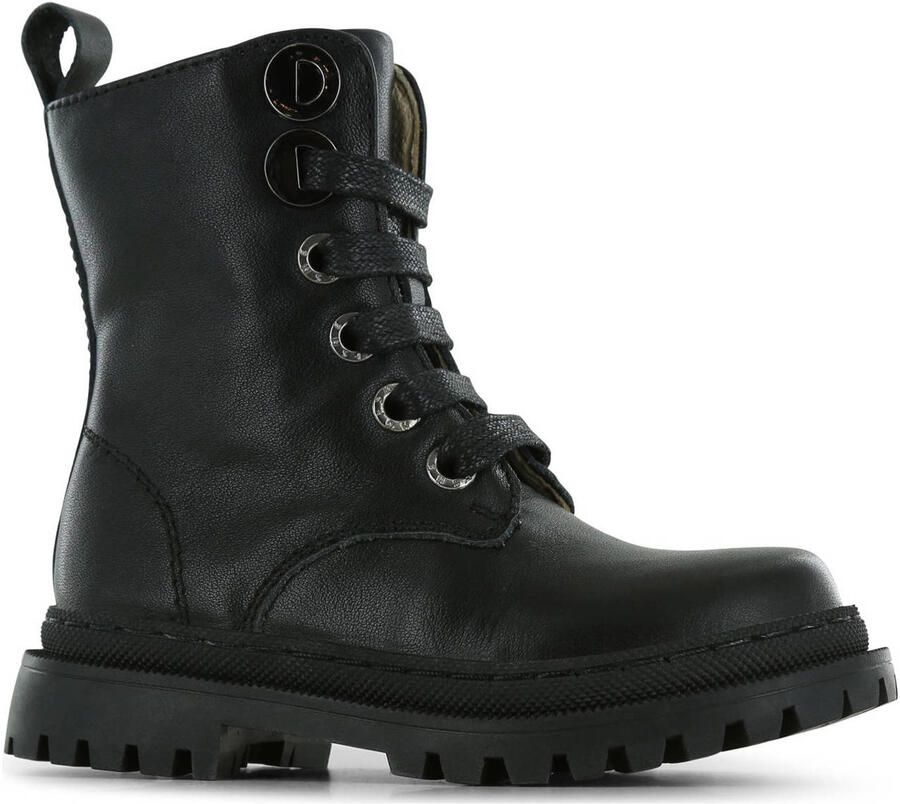 Shoesme Nt21w005 Veterboots Laarzen Met Veters Meisjes Kids Zwart