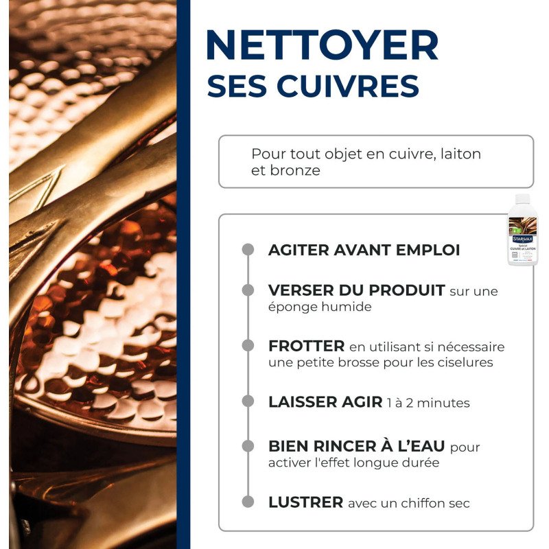 Nettoyant spécial pour cuivre laiton bronze - 250 mL