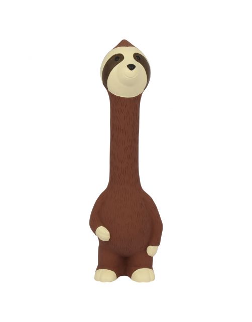 Adori Speelgoed Latex Luiaard - Hondenspeelgoed - 27 cm Bruin L