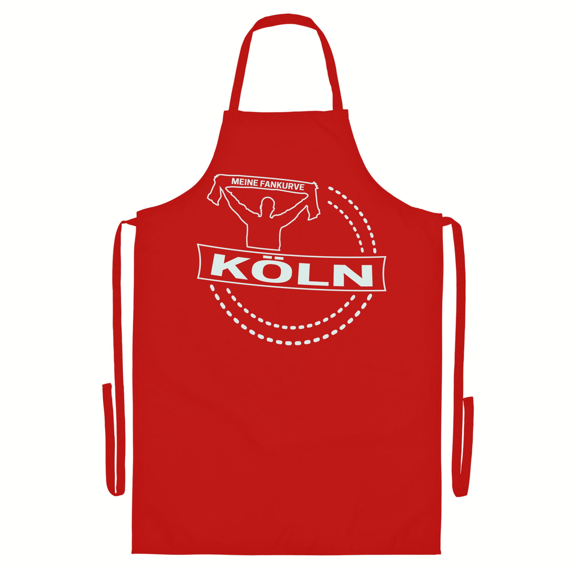 multifanshop® Grillschürze - Köln - Meine Fankurve - Druck weiß