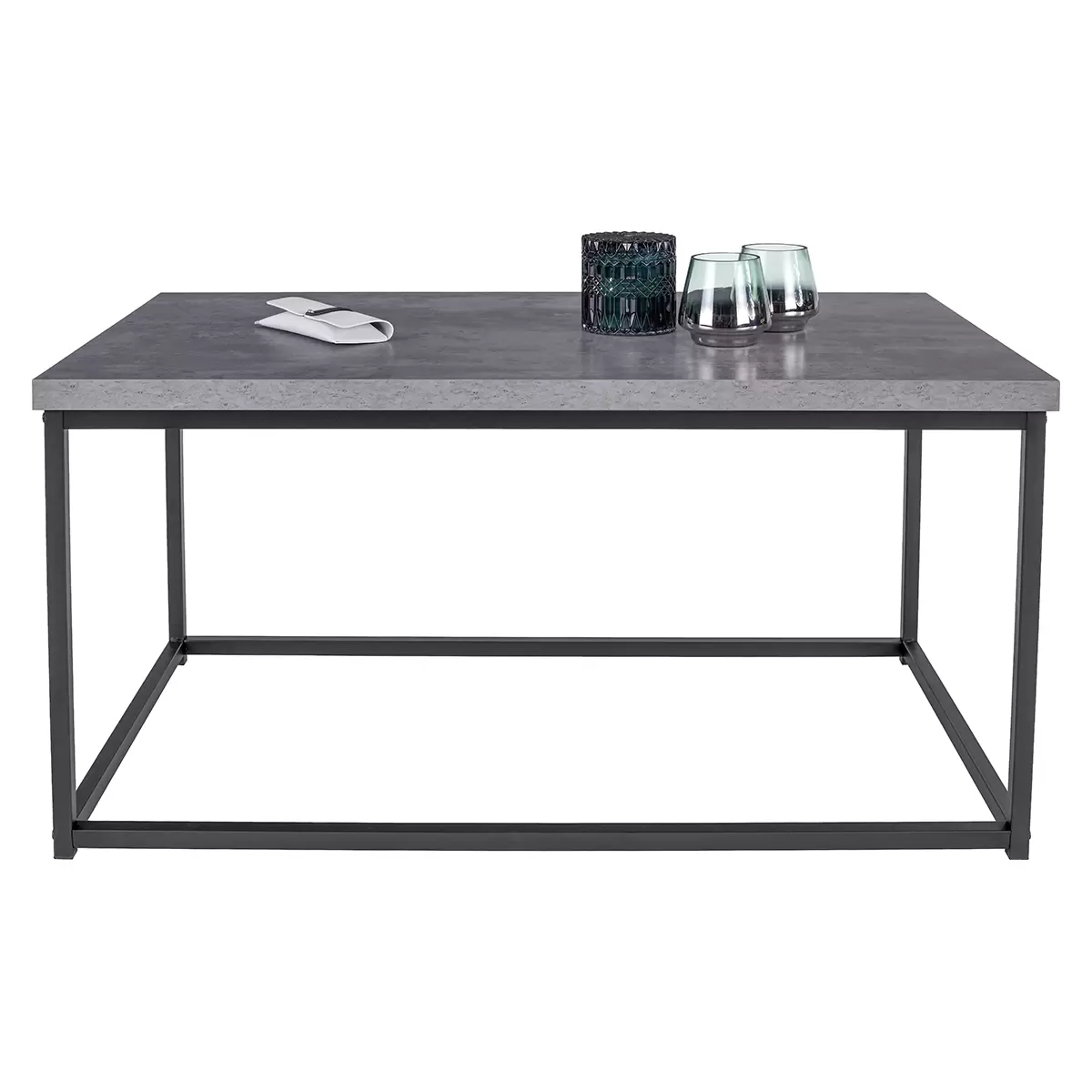 Salontisch Bistro Betonoptik,schwarz