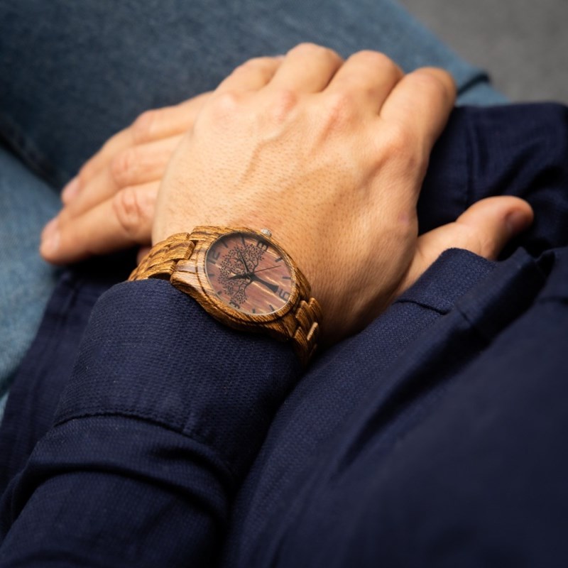 Montre Homme CHTIME bracelet Plastique Marron