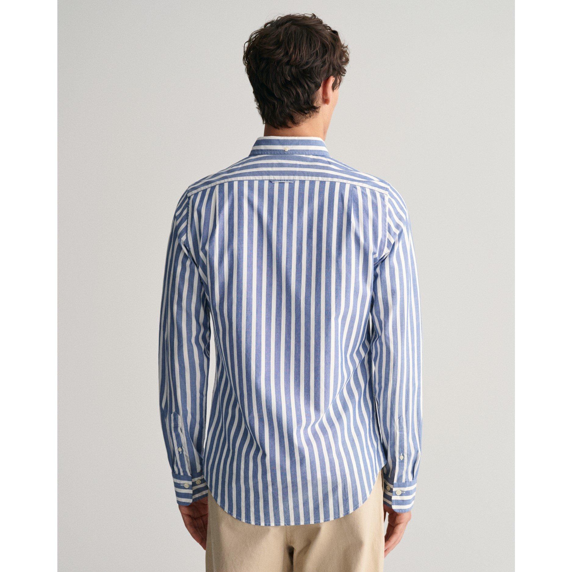 Gant REG WIDE POPLIN STRIPE SHIRT COLLEG