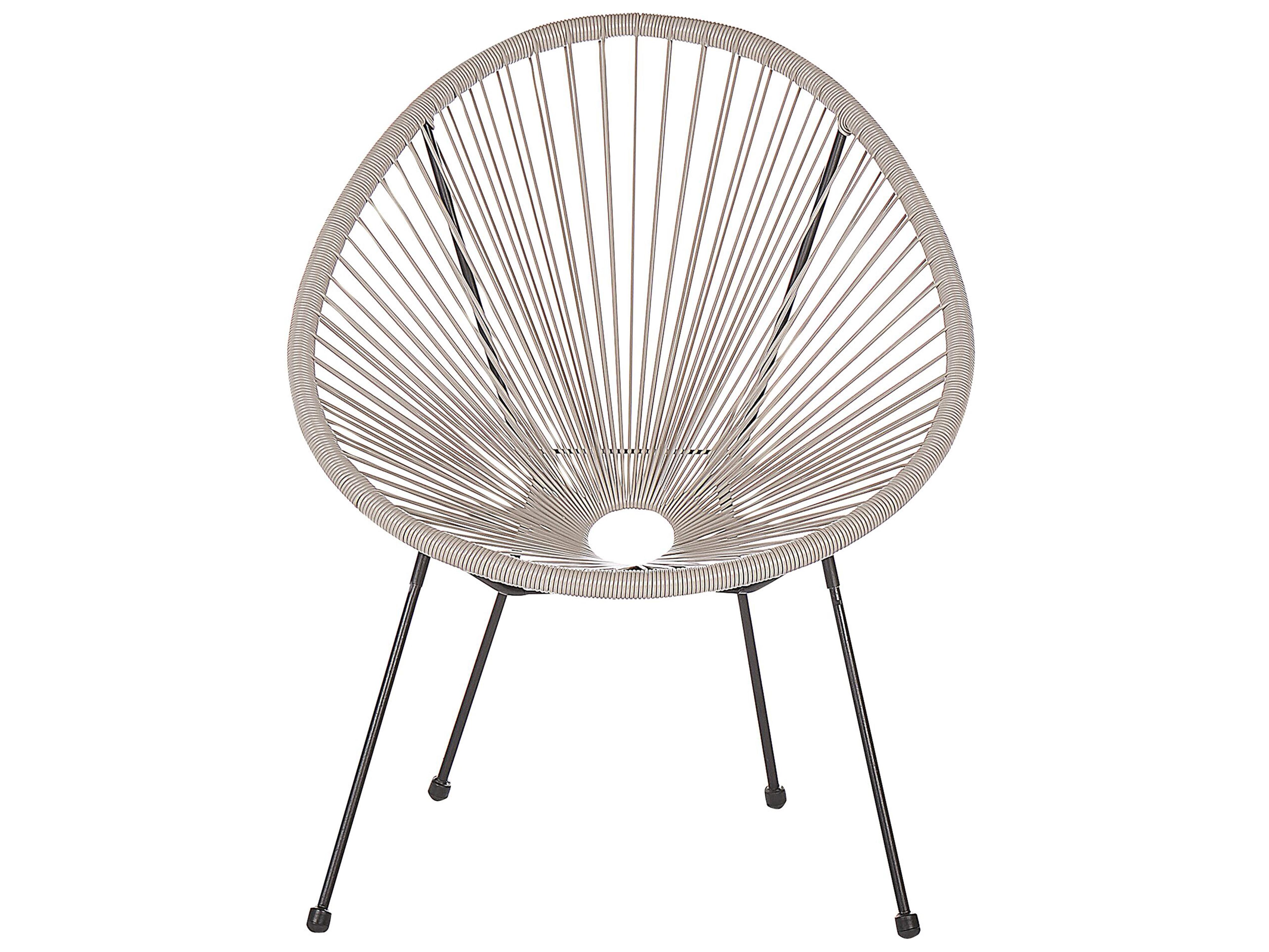 Bistroset ACAPULCO II PE rotan Lichtgrijs
