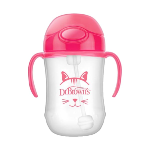 Dr. Brown's Eerste Rietjesbeker Blauw 270 ml