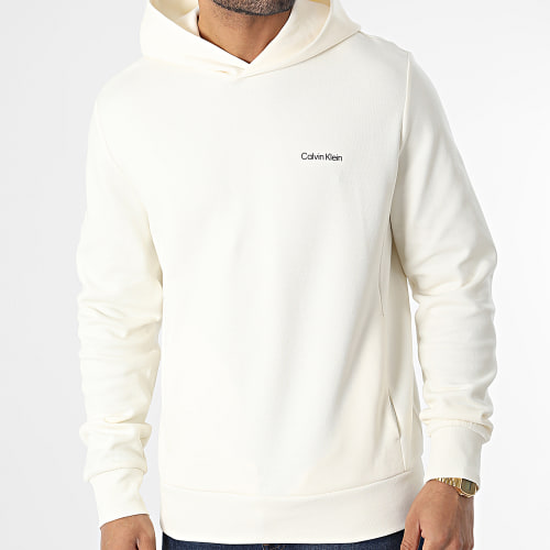Sweat Capuche Micro Logo Repreve 9927 Beige Clair