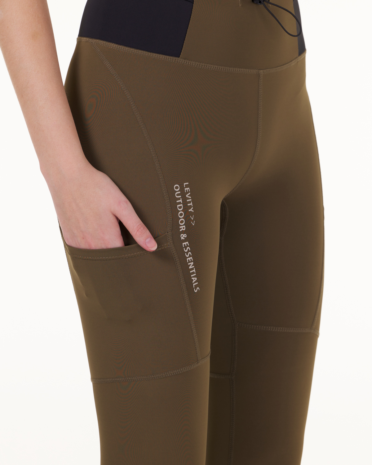 LEVITY Future Trail Tech Tights Forest Green