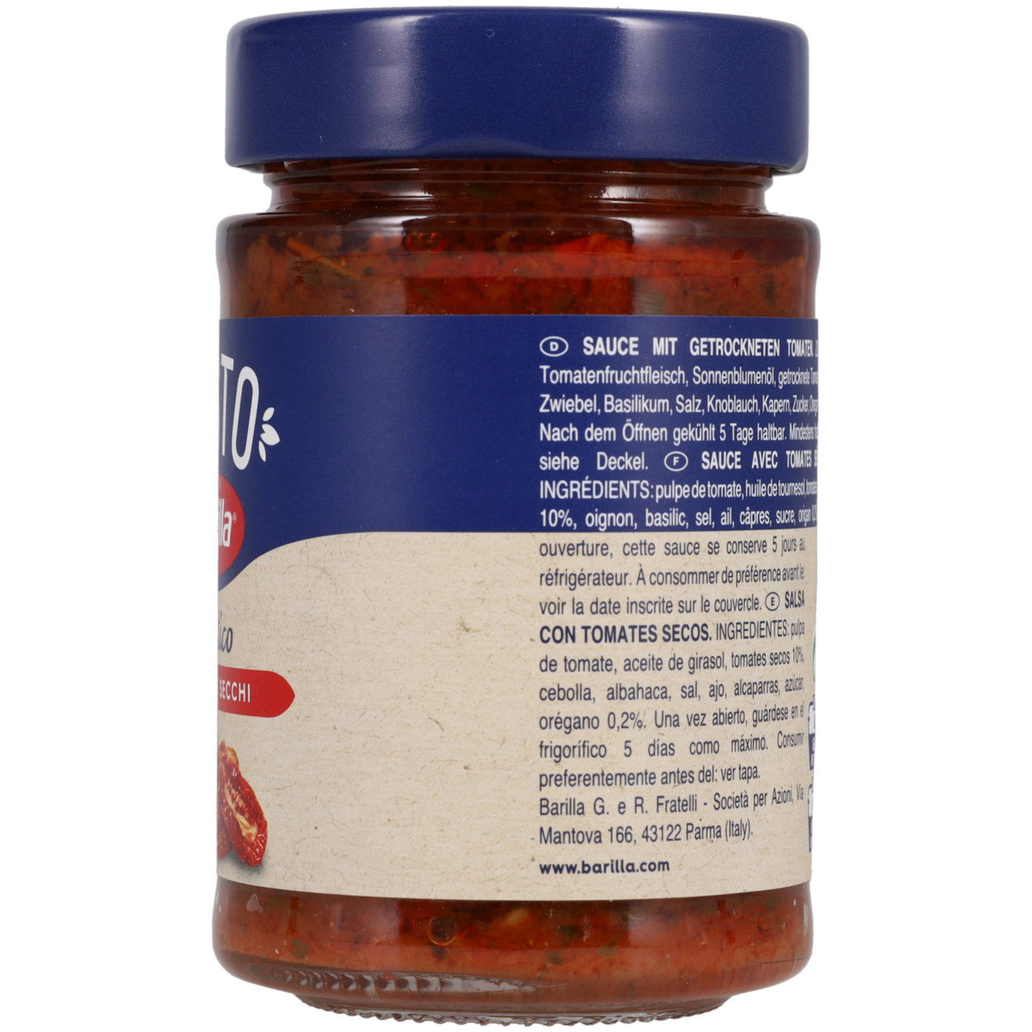 Barilla Pesto Rustico mit getrockene Tomaten