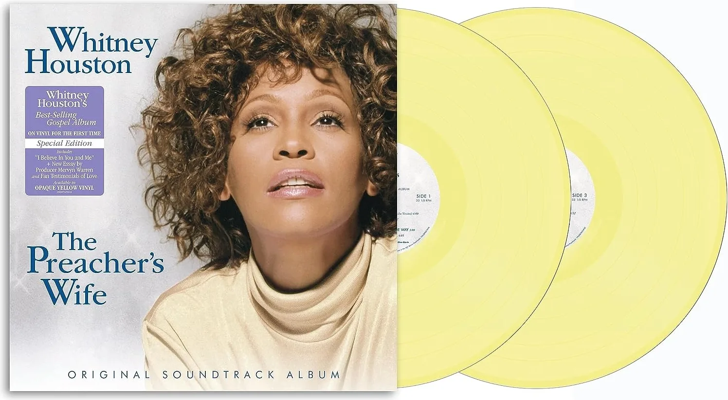 Whitney Houston - The Preacher's Wife Vinyle Crème (2 LP) Disques vinyle Pop Rock