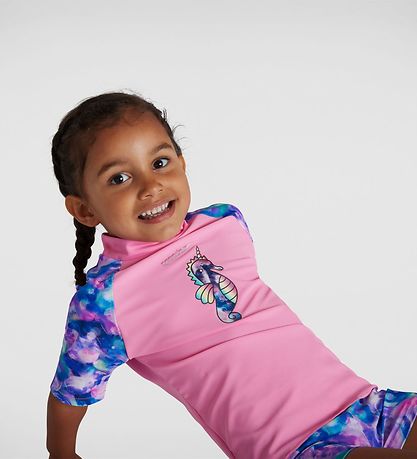 Speedo Bådes?t - UV40+ - Pink/Spearmint m. Enhj?rning