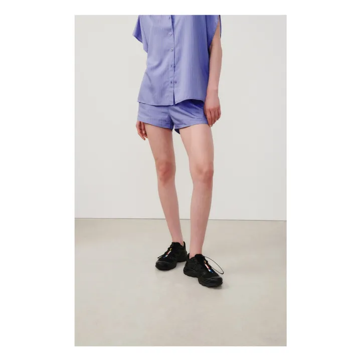American Vintage Short Okyrow Rayures | Violet