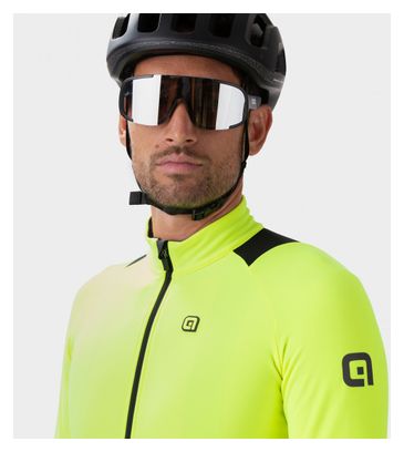 Maillot Manches Longues Alé K-Idro Noir/Jaune Fluo