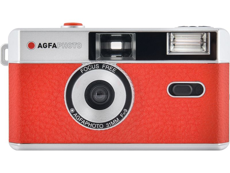 Agfa Analogkamera 35 mm - Rot Wiederverwendbare 35 mm Analogkamera