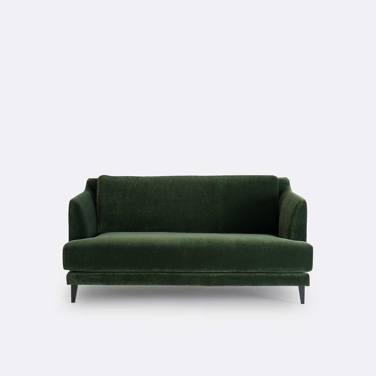 LA REDOUTE INTERIEURS<br>Sofá compacto de 2 lugares, veludo, Monza