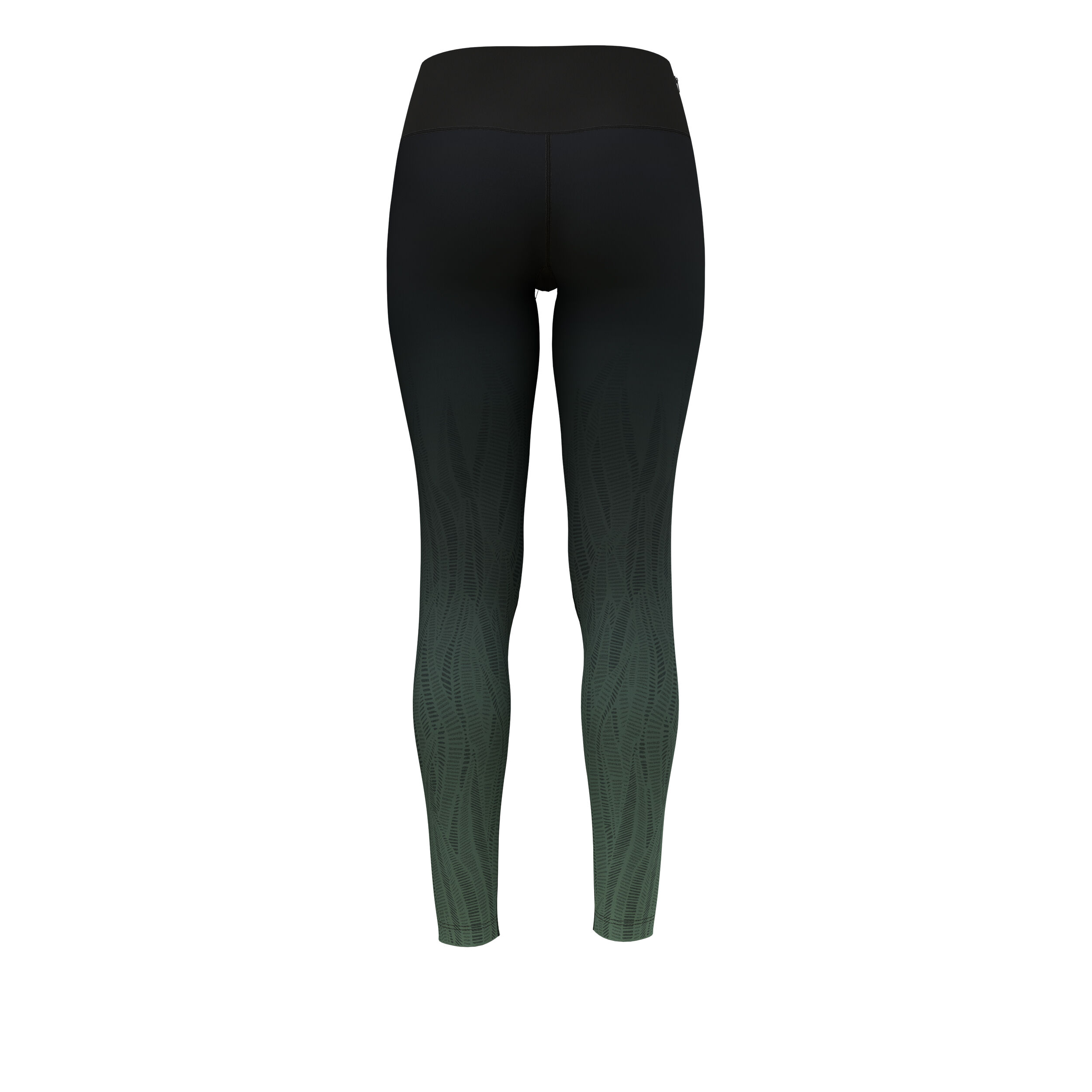 Odlo Print Collant Tight Femmes - Noir , Vert