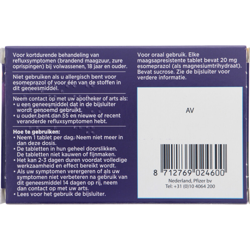 Nexium Control voor brandend maagzuur