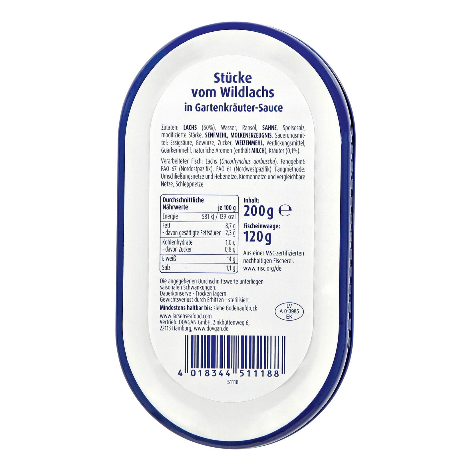 MSC Larsen Wildlachs 200 g, verschiedene Sorten, 24er Pack