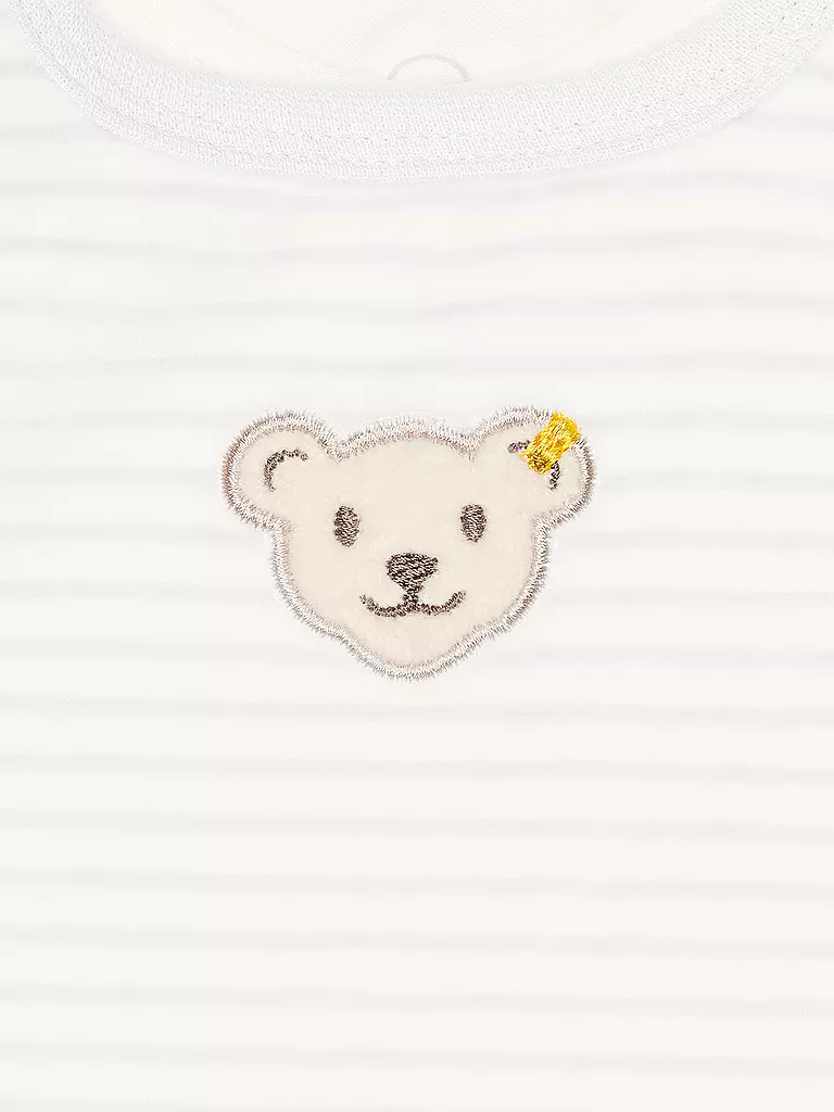 STEIFF Baby Strampler Set 2 teilig hellgrau