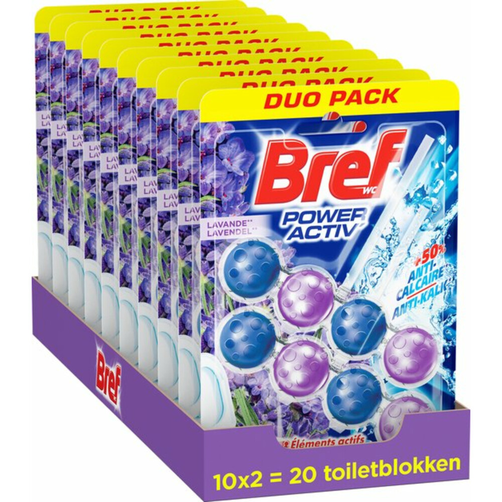 10x Bref Toiletblok Lavender2 stuks