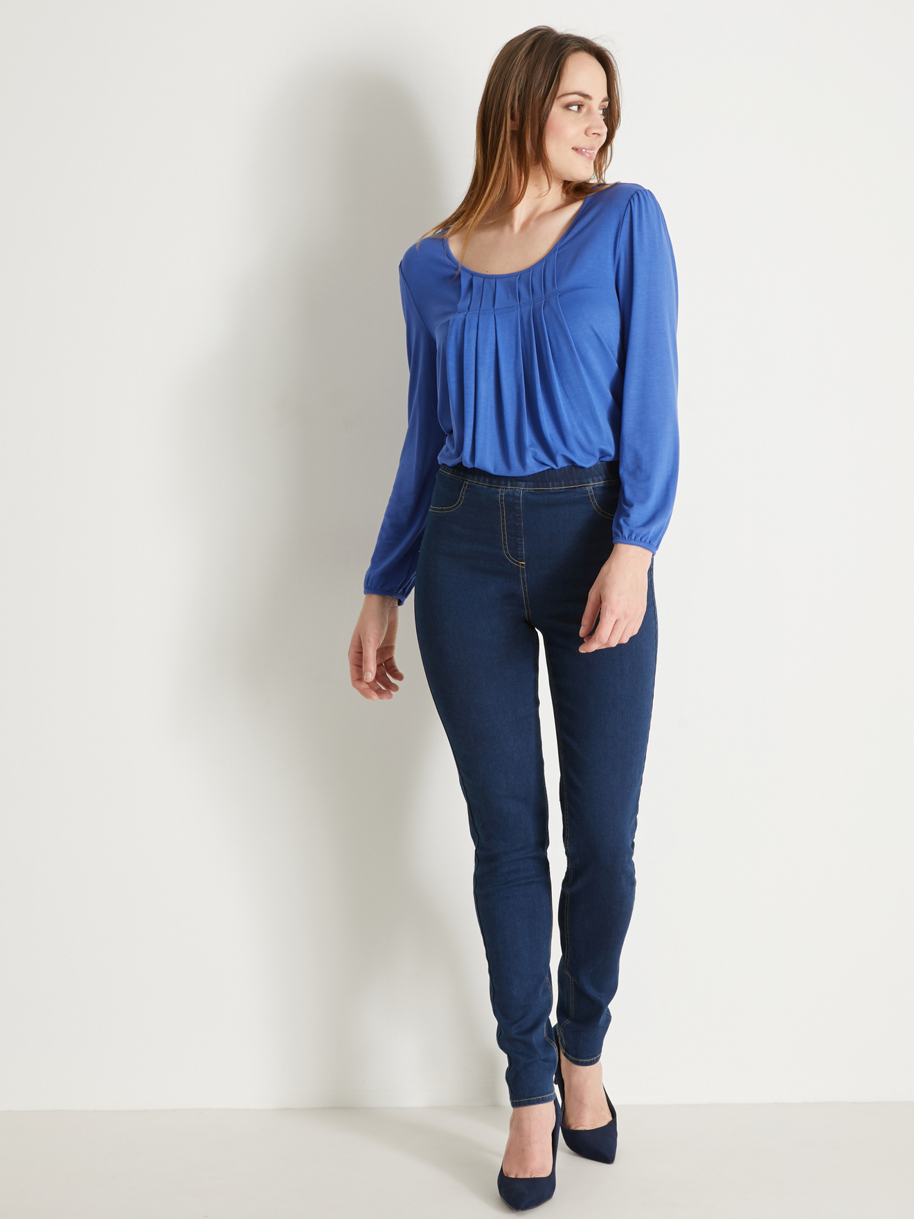 Tregging en denim