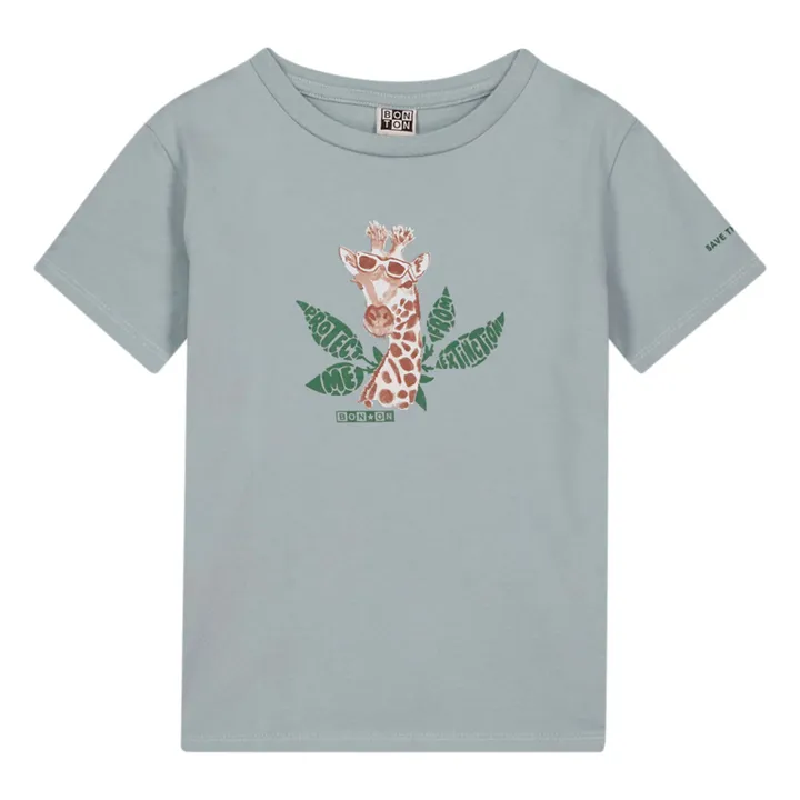 Bonton T-Shirt Tubog Coton Bio | Bleu ciel