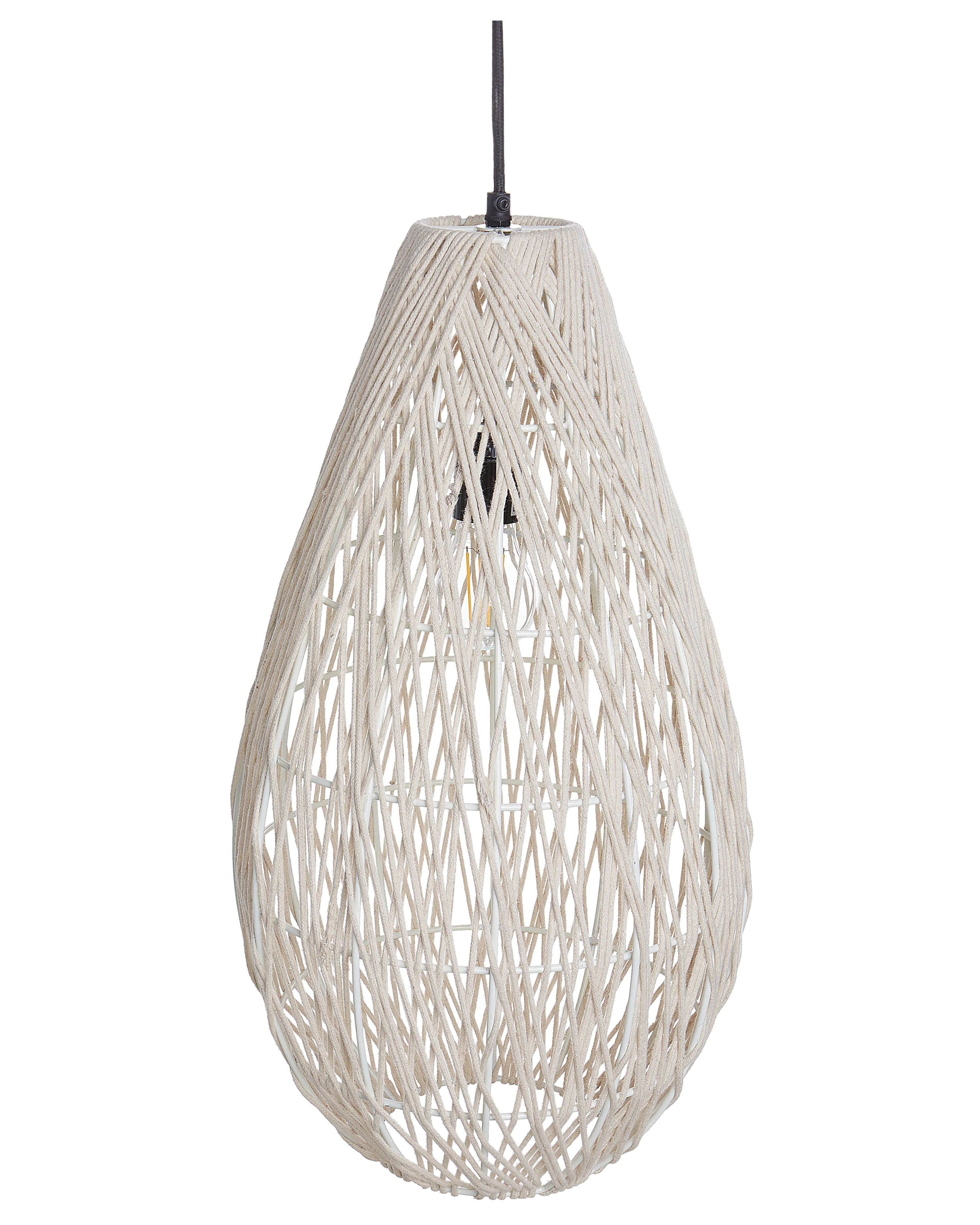 Hanglamp ANNOTTO Katoen Beige