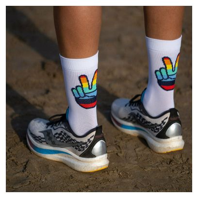 Chaussettes Sporcks Hands up Blanc / Multicolore