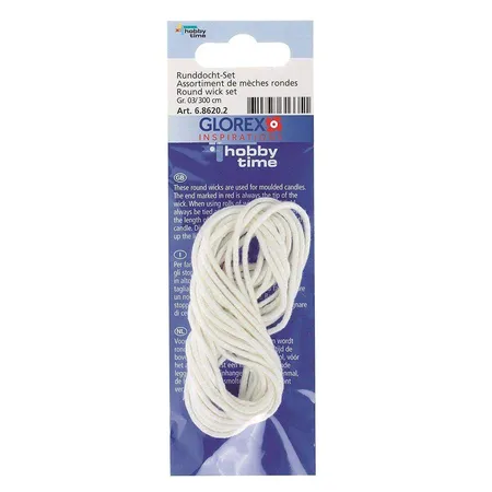 Glorex Kerzendocht Taille 05, 300 cm