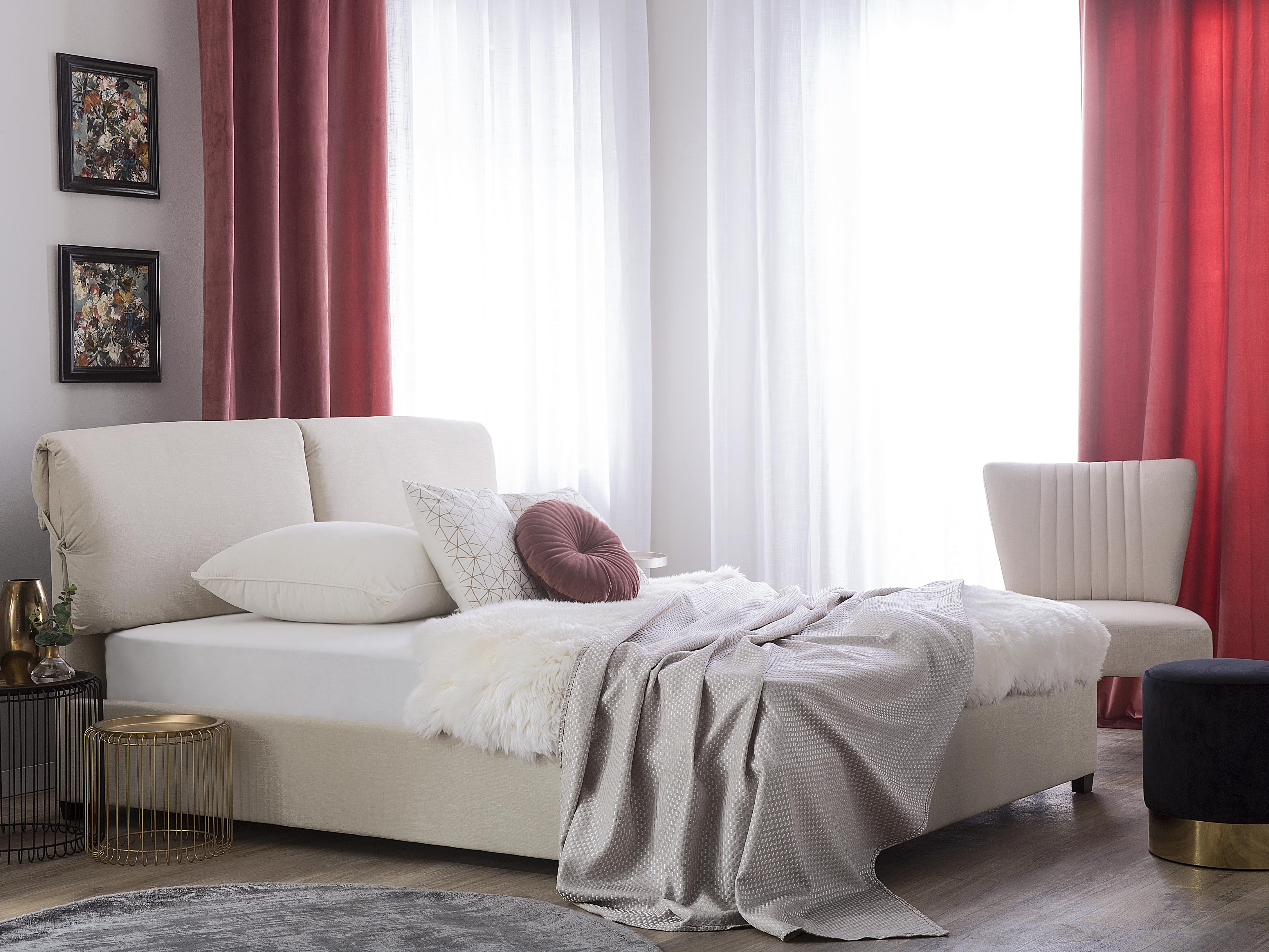 Waterbed Stof BELFORT 180 x 200 cm Lichtbeige