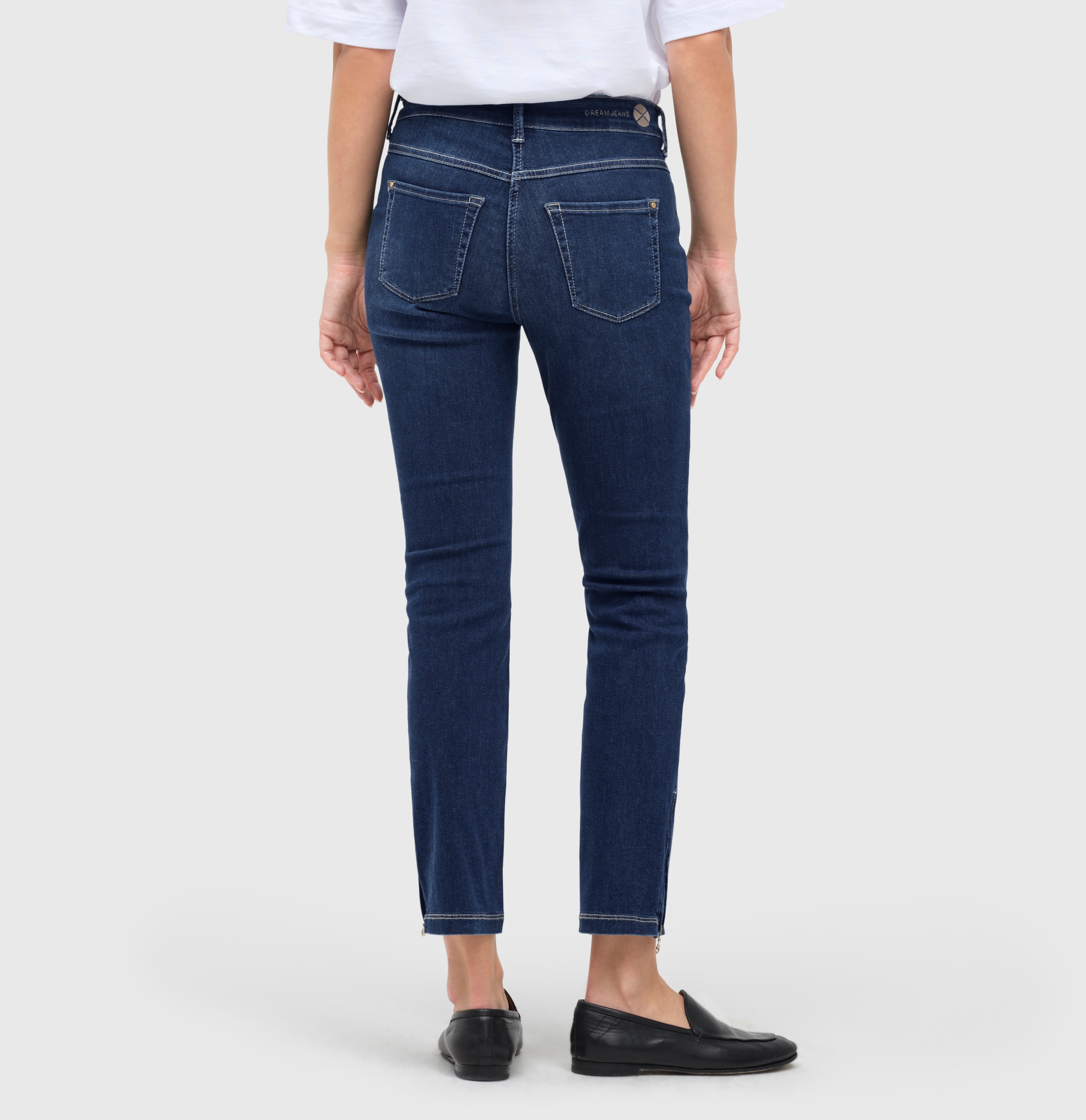 MAC 7/8-Jeans »Dream Chic« verkürzte Form mit Reissverschluss