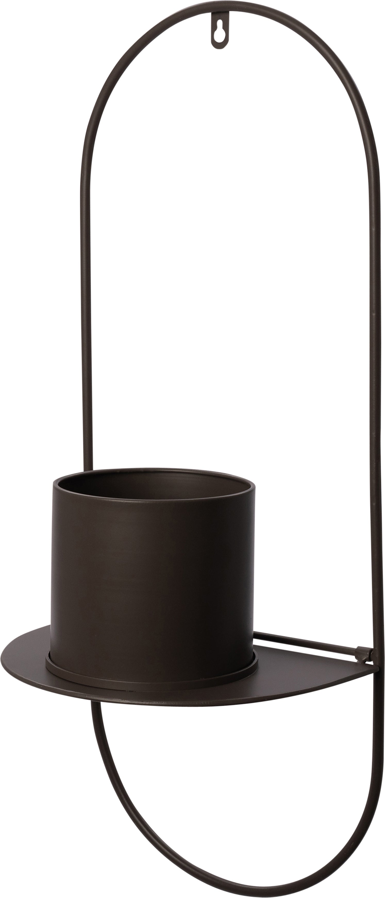 Intratuin tuinwandrek met pot Vila grijs 26 x 26 x 65 cm
