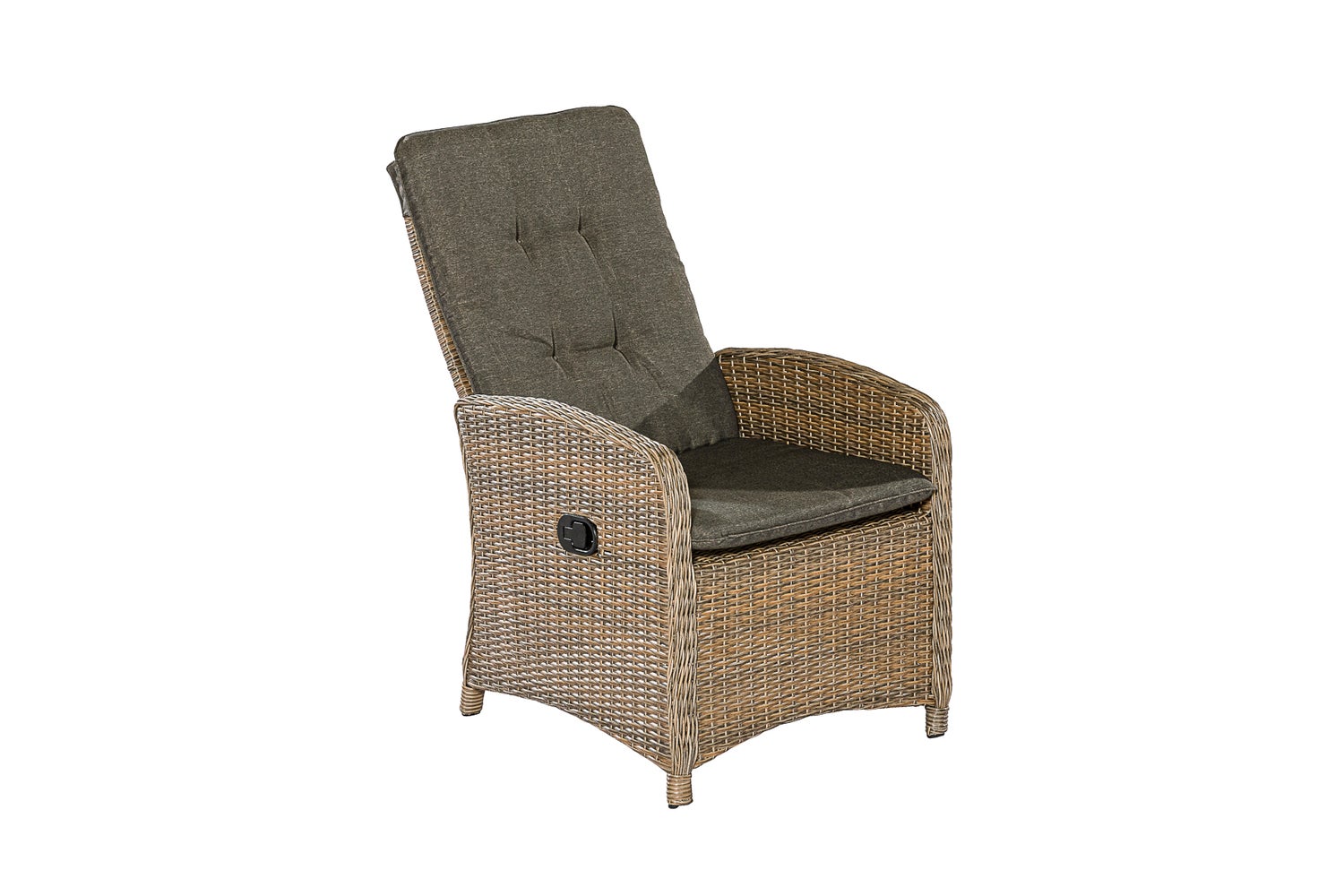 Atrani 5-delige tuinmeubelset, verstelbare fauteuils inclusief kussens, 1 tafel 200 x 100 cm