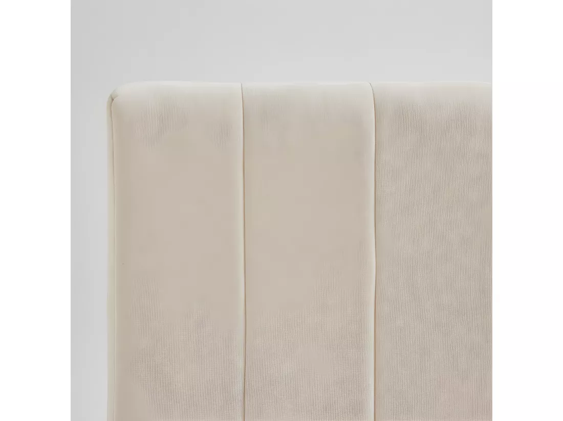 Porto - Tête de lit en tissu chenille L153 cm - Écru