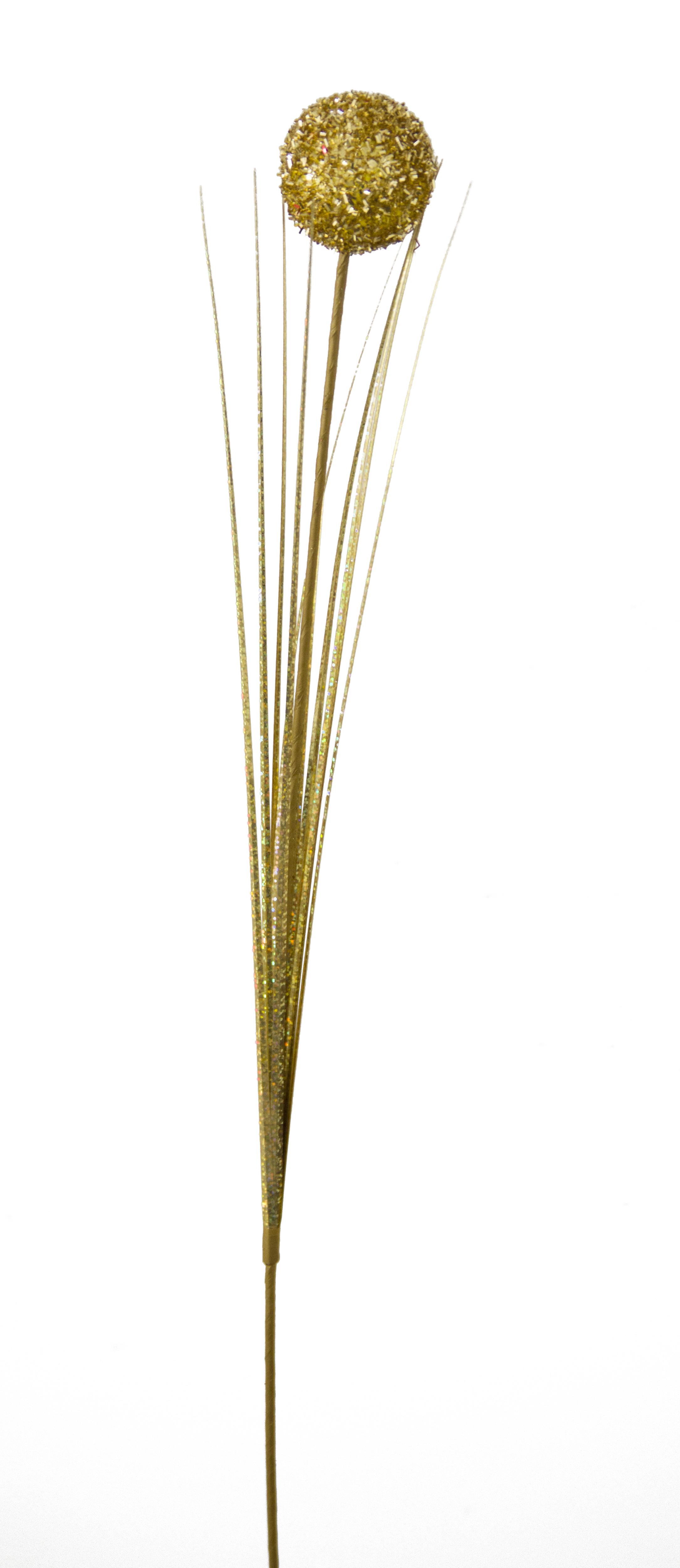 TIGE DECO PAILLETEE H.80CM MODELES COLORIS OR