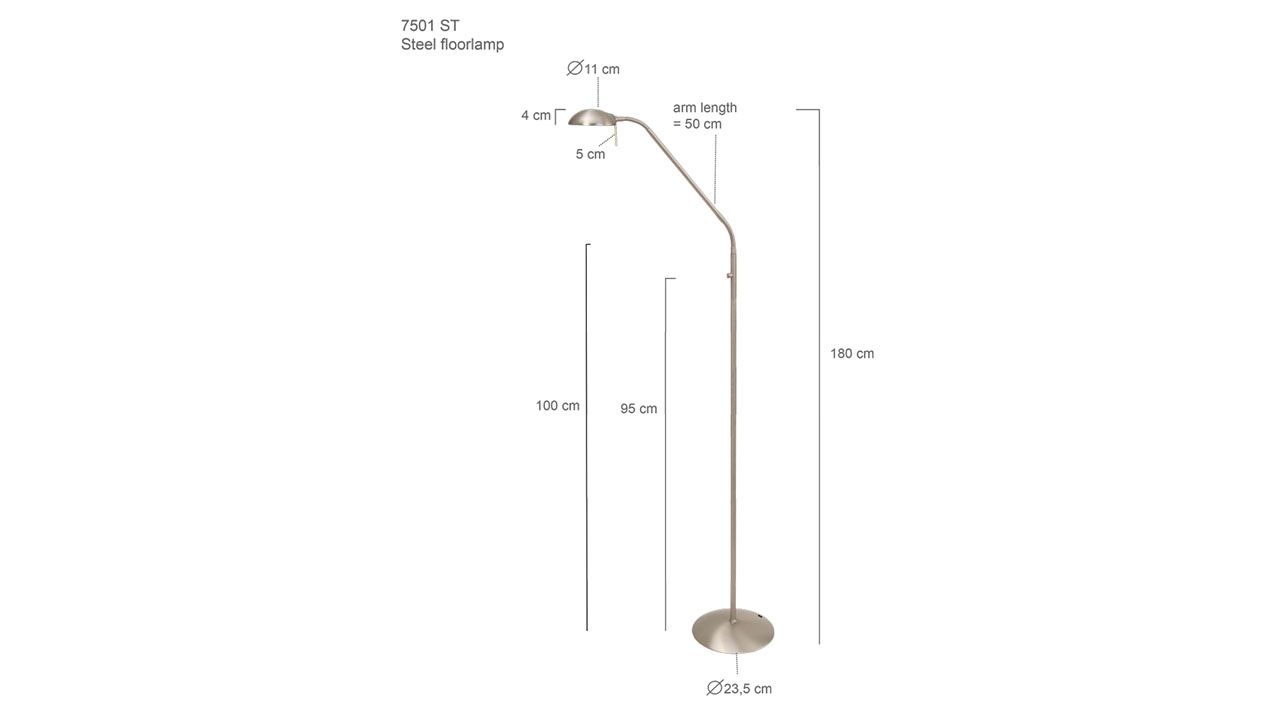 Vloerlamp 7501ST Mexlite