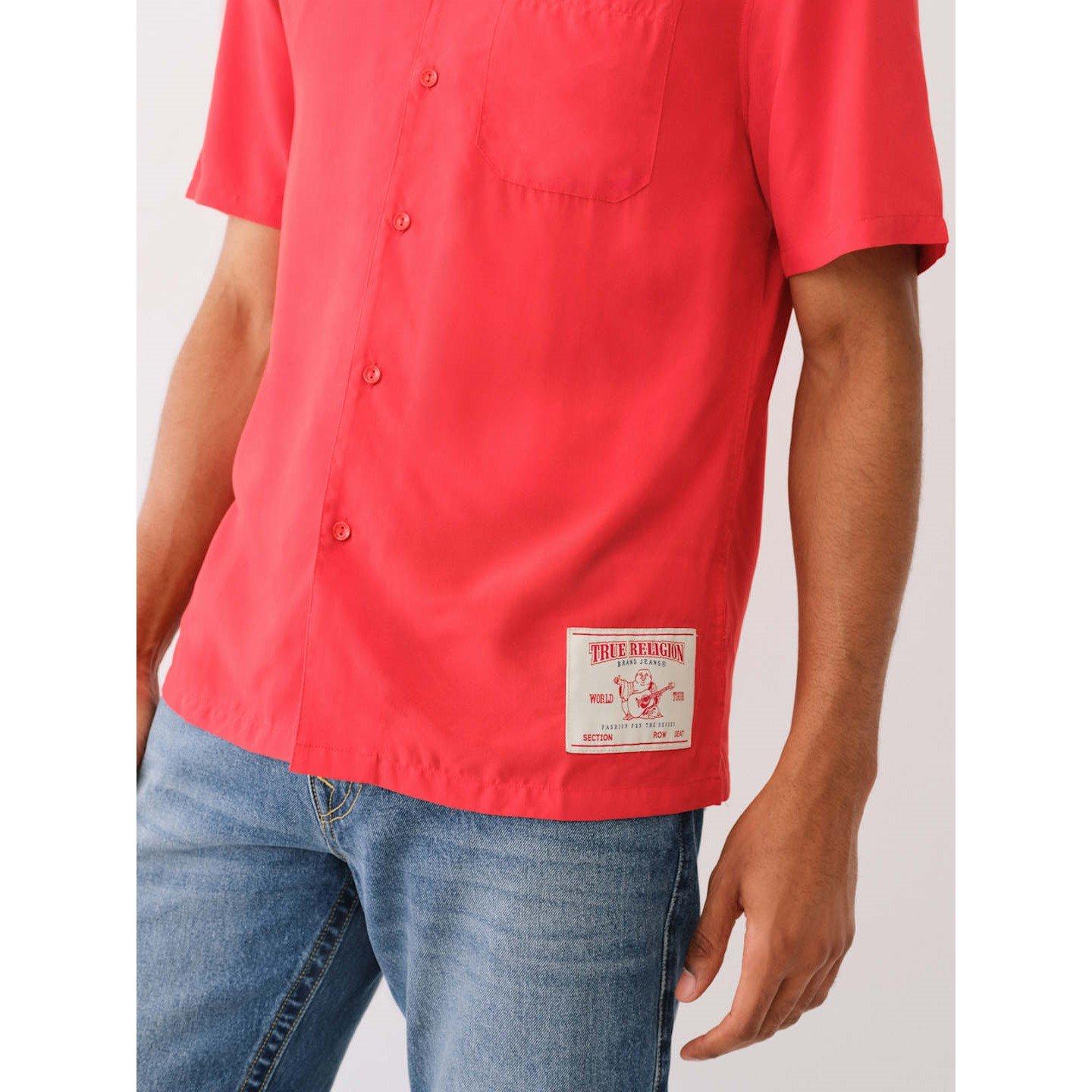True Religion TR Camp Collar Shirt Mens